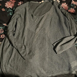 Moth by Anthropologie Gray Sweater Size XL